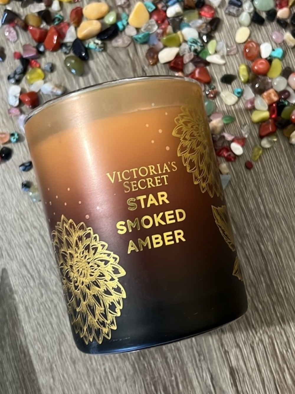 Victorias Secret Star Smoked Amber Single Wick Scented Candle 9oz